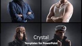  Presentation with navigation - Presentation theme having portrait-of-a-handsome-sailor background and a  colored foreground