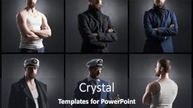  Presentation with black - Presentation having portrait-of-a-handsome-sailor background and a dark gray colored foreground