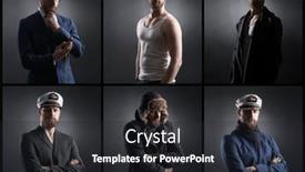  Presentation with black - Theme consisting of portrait-of-a-handsome-sailor background and a  colored foreground