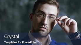  Presentation with well - Slides consisting of portrait-of-a-handsome-well background and a ocean colored foreground