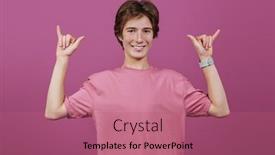  Presentation with adolescence - Slide deck consisting of portrait-of-a-happy-active background and a  colored foreground