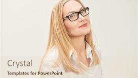  Presentation with classic - PPT theme having portrait-of-a-happy-beautiful background and a lemonade colored foreground