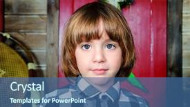  Presentation with happy-holiday - Slide set consisting of portrait of a happy little background and a ocean colored foreground