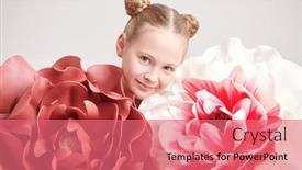  Presentation with biology - PPT layouts consisting of portrait-of-a-happy-pretty background and a  colored foreground