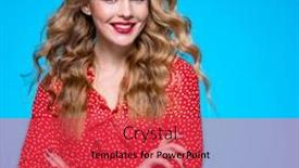  Presentation with beautiful young girl red - Theme with portrait-of-a-happy-young background and a red colored foreground