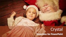  Presentation with merry christmas - Slide set consisting of portrait-of-a-happy background and a tawny brown colored foreground