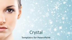  Presentation with young healthy people - Presentation enhanced with portrait of a healthy young background and a  colored foreground