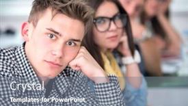  Presentation with highschool - Presentation enhanced with portrait-of-a-highschool-boy background and a gray colored foreground