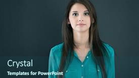  Presentation with black woman - Theme having portrait-of-a-isolated-young background and a ocean colored foreground