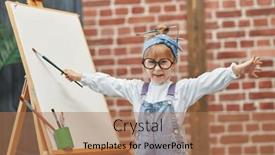  Presentation with children hands - PPT layouts having portrait-of-a-little-cute background and a  colored foreground