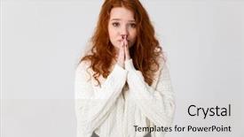  Presentation with christian love - Beautiful presentation theme featuring portrait of a lovely young backdrop and a lemonade colored foreground