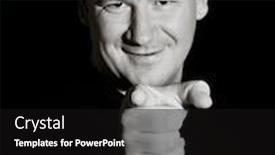  Presentation with spider man - Colorful PPT theme enhanced with portrait-of-a-man-pointing backdrop and a black colored foreground