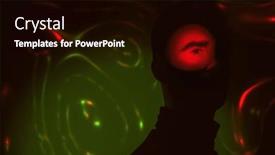  Presentation with dark space - Slide deck enhanced with portrait-of-a-man background and a black colored foreground