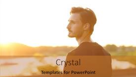  Presentation with emotions - Slide deck with portrait-of-a-melancholic-young background and a gold colored foreground