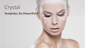 Presentation with makeup - Amazing presentation having naked beauty - portrait of a model backdrop and a light gray colored foreground
