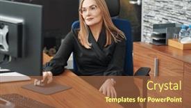  Presentation with modern elegant - PPT layouts enhanced with portrait-of-a-modern-successful background and a  colored foreground