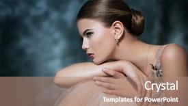  Presentation with fairy tale - Audience pleasing PPT theme consisting of portrait of a mysterious lady backdrop and a coral colored foreground