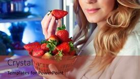  Presentation with pleasure food - Cool new presentation with portrait-of-a-nice-blond backdrop and a tawny brown colored foreground