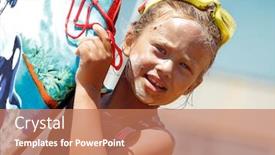  Presentation with sunscreen - Slide set consisting of portrait-of-a-nice background and a coral colored foreground