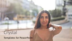  Presentation with persian - Slide set with portrait-of-a-persian-young background and a coral colored foreground