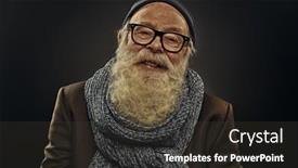  Presentation with old age - Theme consisting of portrait-of-a-positive-modern background and a tawny brown colored foreground