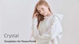  Presentation with fair - PPT layouts having portrait-of-a-pretty-teenage background and a light gray colored foreground