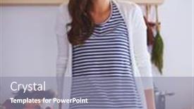  Presentation with glass - Presentation theme enhanced with portrait-of-a-pretty-woman background and a gray colored foreground