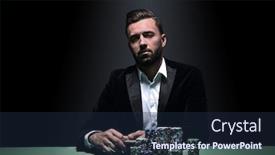 Presentation with poker - Amazing theme having portrait-of-a-professional-poker backdrop and a wine colored foreground