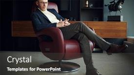  Presentation with aged - Slide deck enhanced with portrait-of-a-respectable-middle background and a dark gray colored foreground