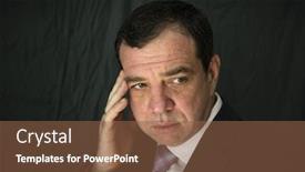  Presentation with russian - PPT layouts having portrait of a russian businessman background and a tawny brown colored foreground