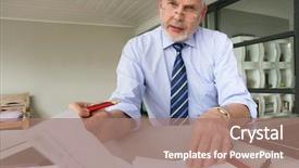  Presentation with cyber stalking computer laptop suffering - Amazing PPT layouts having man with a laptop computer backdrop and a coral colored foreground