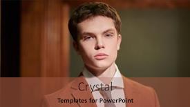  Presentation with luxury lifestyle - Slide set enhanced with portrait-of-a-serious-well background and a red colored foreground