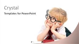  Presentation with kids fashion - Amazing slide deck having portrait-of-a-smiling-young backdrop and a white colored foreground