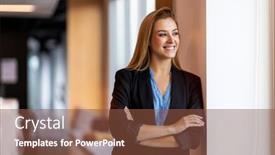  Presentation with modern - Audience pleasing PPT theme consisting of portrait-of-a-smiling-young backdrop and a tawny brown colored foreground