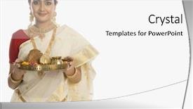  Presentation with indian woman - Cool new presentation with portrait of a south indian backdrop and a white colored foreground