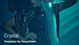  Presentation with black queen - PPT layouts enhanced with portrait-of-a-stately background and a ocean colored foreground