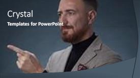  Presentation with business casual - PPT theme having portrait-of-a-stylish-elegant background and a wine colored foreground