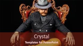  Presentation with modern - Cool new PPT layouts with portrait-of-a-stylish-modern backdrop and a tawny brown colored foreground