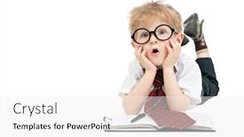  Presentation with kids fashion - Amazing theme having portrait-of-a-surprised-young backdrop and a white colored foreground