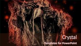  Presentation with horror - Beautiful presentation featuring portrait of a terrible plague backdrop and a wine colored foreground