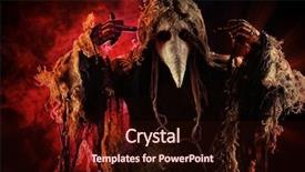  Presentation with horror - Cool new presentation theme with portrait of a terrible plague backdrop and a wine colored foreground