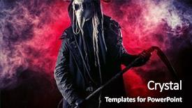  Presentation with europe - Slides with portrait of a terrible plague background and a black colored foreground