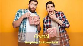  Presentation with two men on a judo - Slide deck having portrait of a two frightened background and a red colored foreground