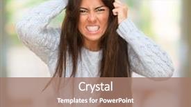  Presentation with home economics - Audience pleasing slide deck consisting of portrait of a young angry backdrop and a coral colored foreground