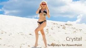  Presentation with black girl - Theme featuring portrait-of-a-young-beautiful background and a lemonade colored foreground