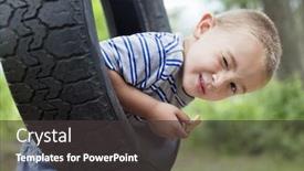  Presentation with tire - Audience pleasing PPT layouts consisting of portrait-of-a-young-boy backdrop and a dark gray colored foreground