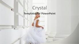  Presentation with orthodox - Presentation design featuring portrait-of-a-young-girl background and a light gray colored foreground