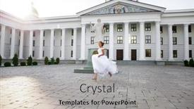  Presentation with orthodox - PPT layouts having portrait-of-a-young-girl background and a light gray colored foreground