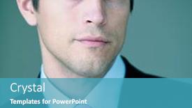  Presentation with confident - Slide deck enhanced with portrait-of-a-young-handsome background and a  colored foreground