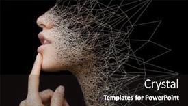  Presentation with hispanic - Cool new PPT theme with portrait-of-a-young-hispanic backdrop and a dark gray colored foreground